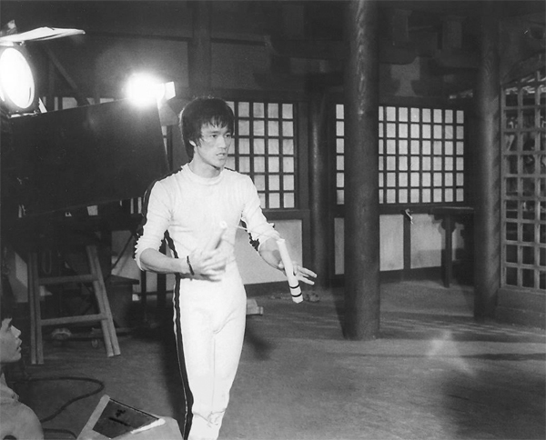 Bruce Lee on Game of Death film set
